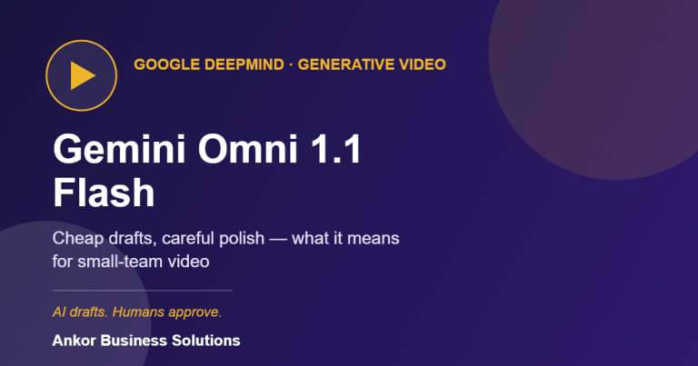 Gemini Omni 1.1 Flash for Small-Team Video